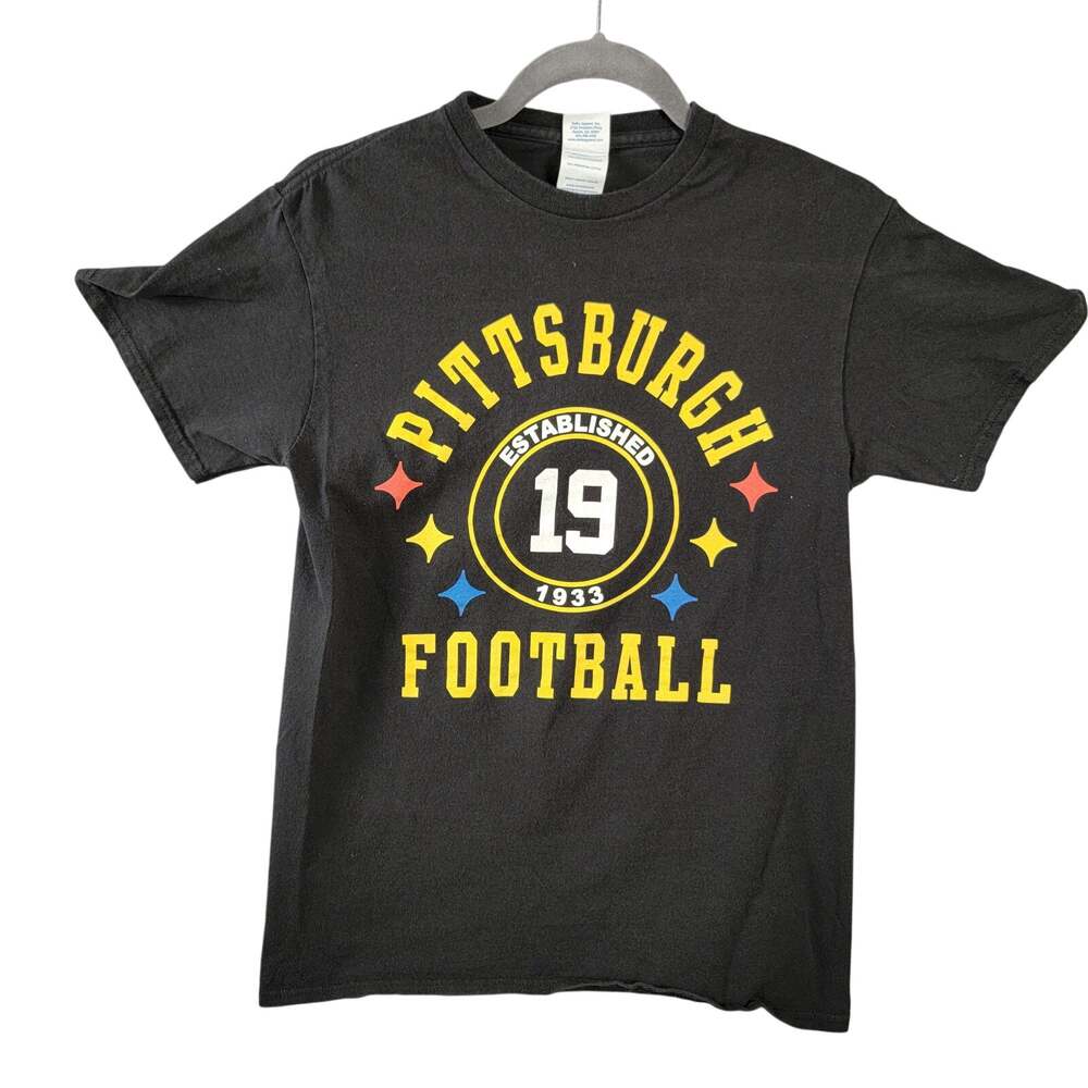 Pittsburgh Steelers Football JuJu Smith-Schuster #19 Graphic Tee Small Black